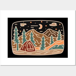 Camping Posters and Art